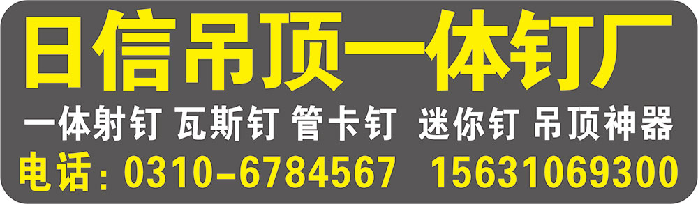 日信吊顶一体钉厂